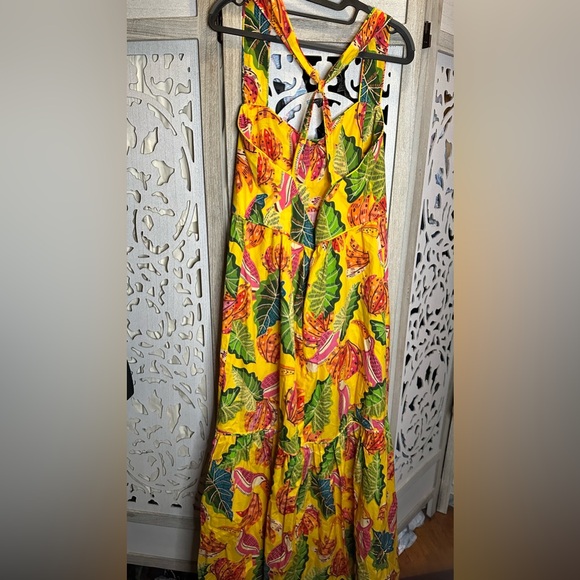 Farm Rio Yellow Beaks & Bananas Maxi Dress - Picture 7 of 7
